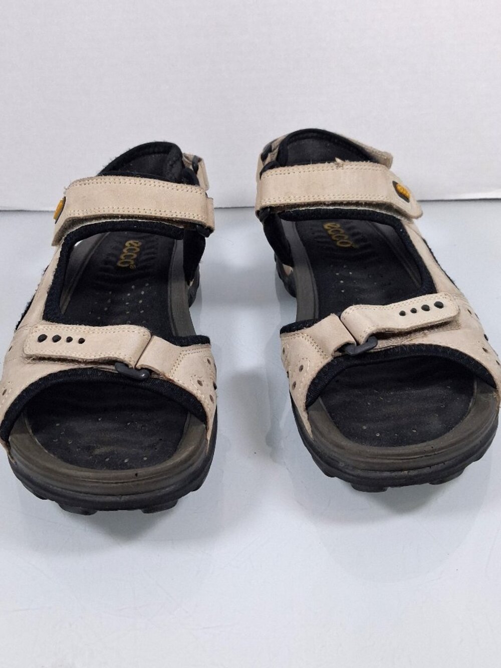 Ecco Women's Sandals Size EU 40 US 9 Beige Outdoor Sport Hiking Adjustable Strap